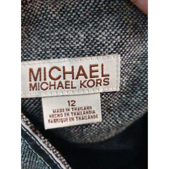 Michael Michael Kors Women's Skirt 12 Wool Blend Pencil Skirt Wolf Gray NWOT - Picture 4 of 5